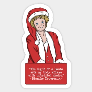 Blanche Devereaux Christmas Quote Sticker